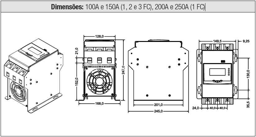 Contemp - Controlador de Potencia - P501 - 100-150A