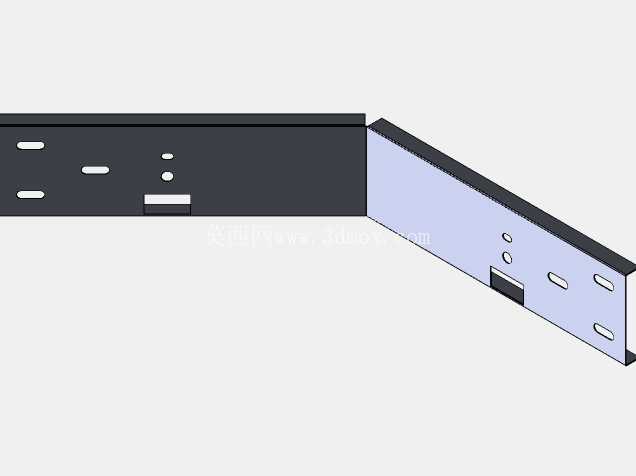 电缆梯45度solidworks 2020模型