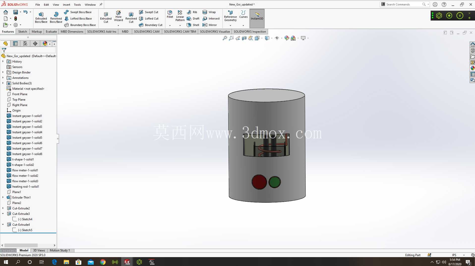 间歇泉solidworks