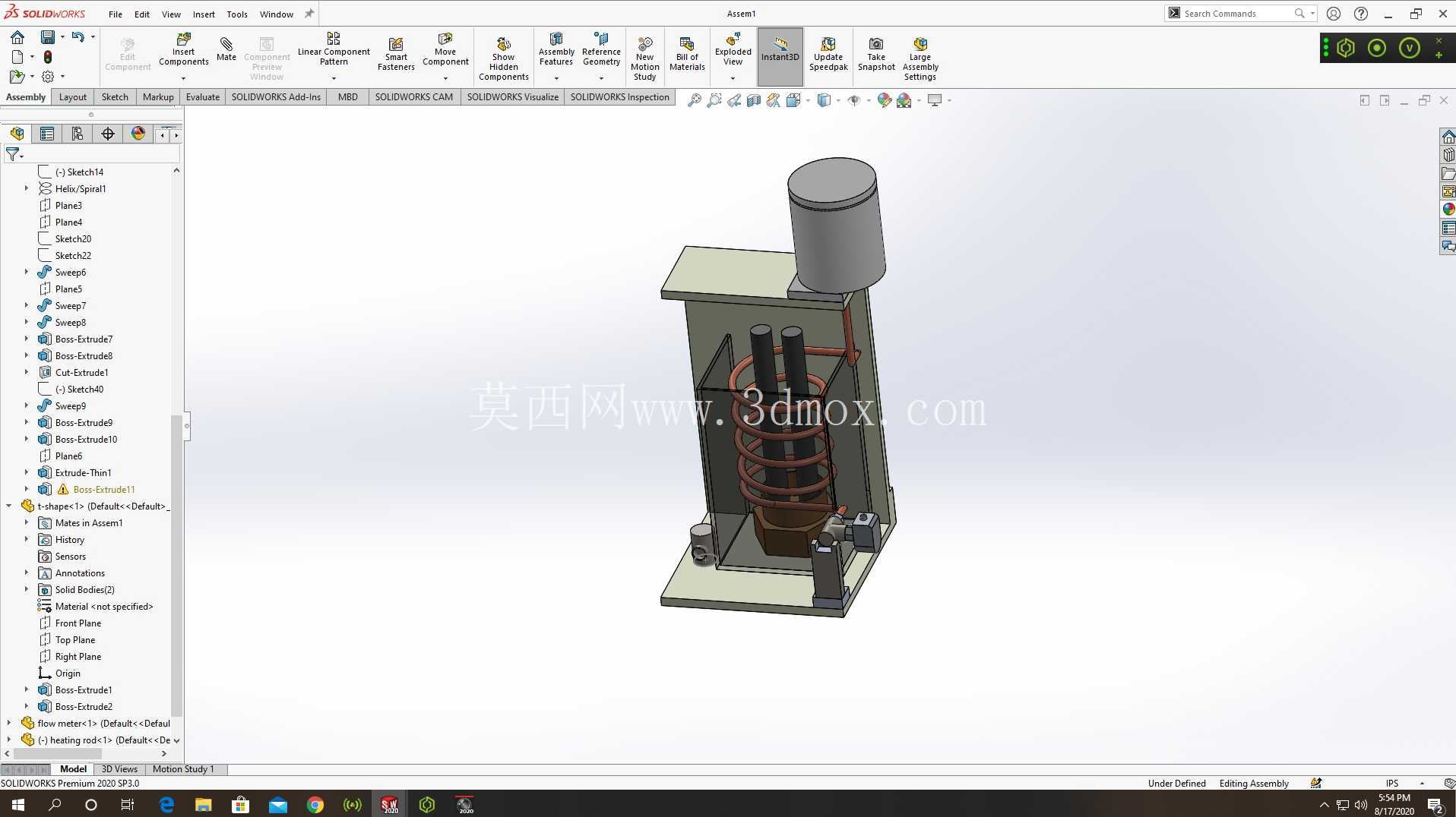 间歇泉solidworks