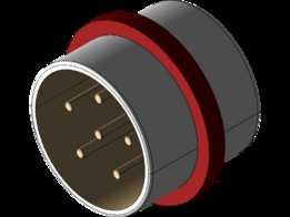 6 PIN 连接器公头。