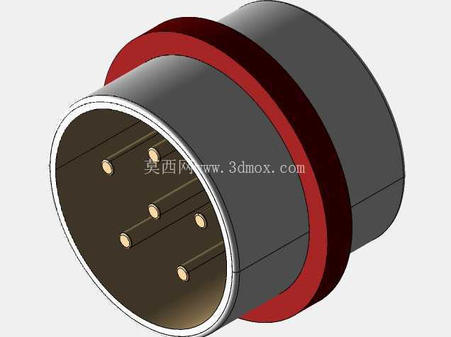 6 PIN 连接器公头。