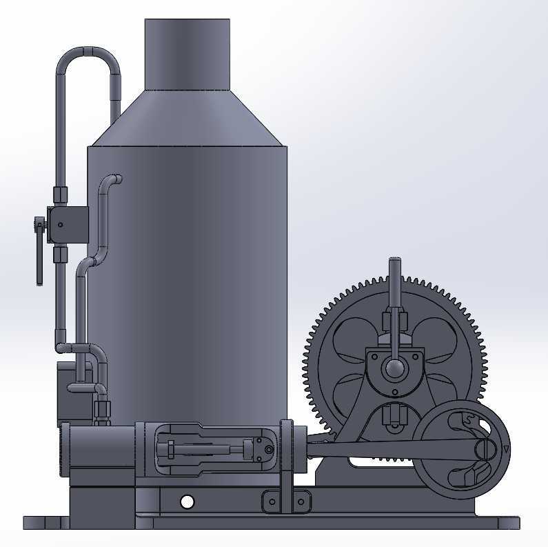 2x1气缸蒸汽机用离合器操作绞车