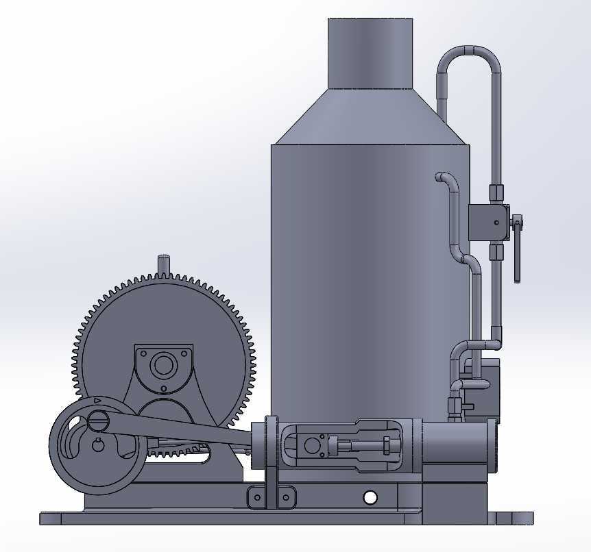 2x1气缸蒸汽机用离合器操作绞车