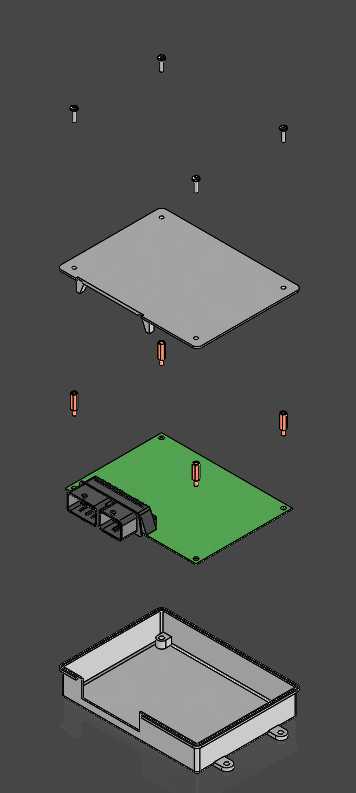 3D打印的VCU盒