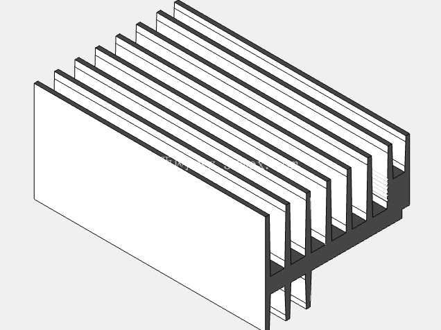 disipador \“ f \” 26.0 x 37.4 x 60.0mm