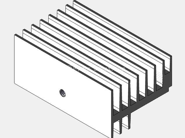 disipador \“ f \” 26.0 x 37.4 x 60.0mm
