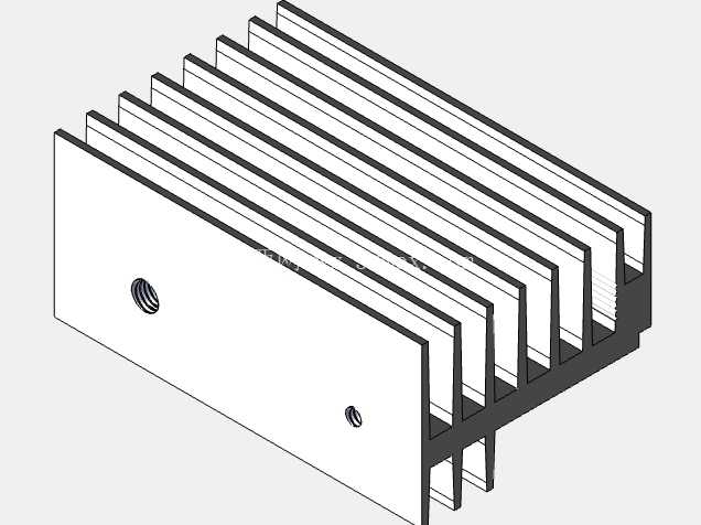disipador \“ f \” 26.0 x 37.4 x 60.0mm