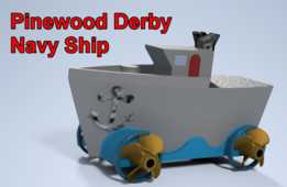  Pinewood Derby Navy