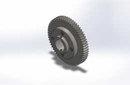SolidWorks中的Spur Gear 3D模型