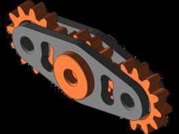齿轮烦躁的旋转器| Autodesk Inventor 设计的3D模型