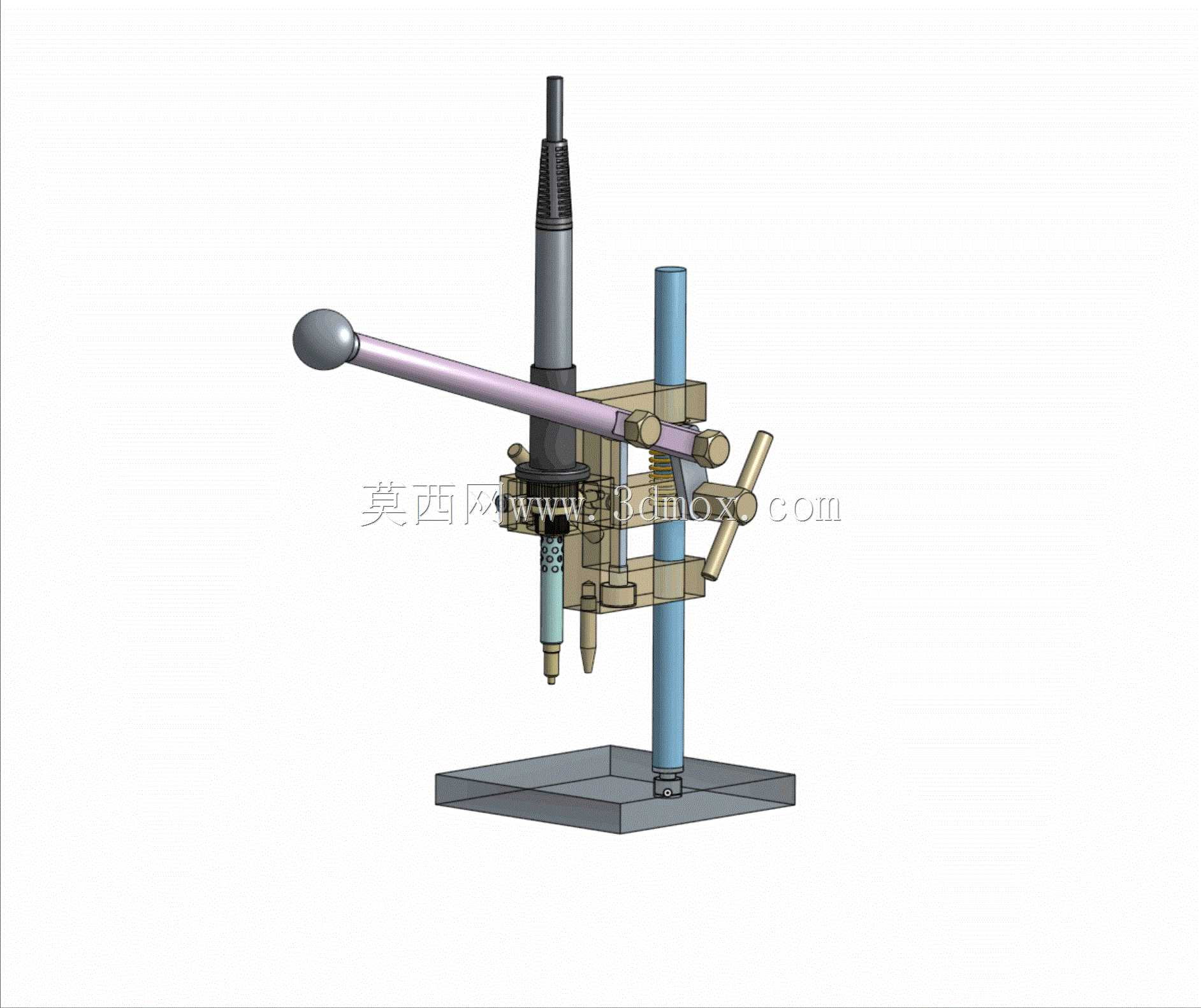 用于将 Heatsert 型螺母插入 3D 打印零件的迷你压机