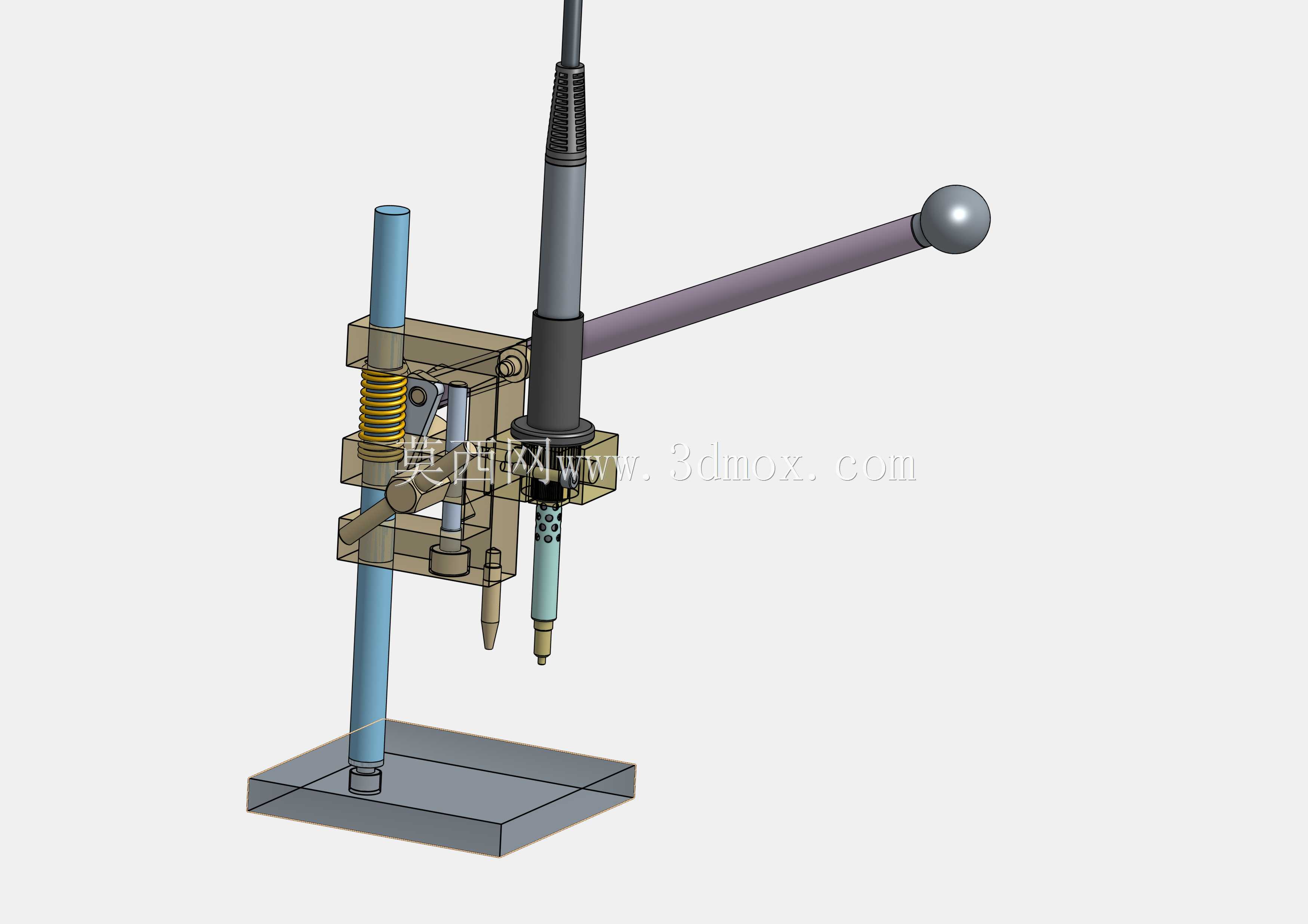 用于将 Heatsert 型螺母插入 3D 打印零件的迷你压机