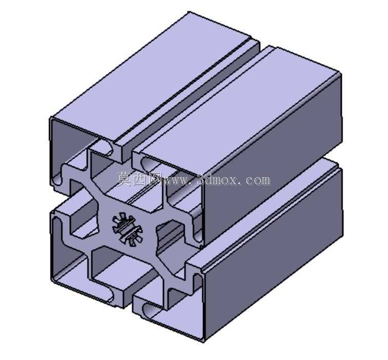 铝型材 20x20 mm – 槽 6 mm | CATIA 3D模型