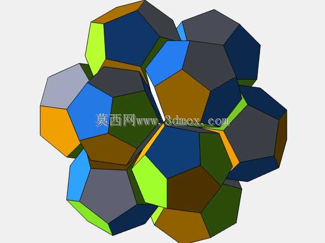 12五角形的对称多面体和簇