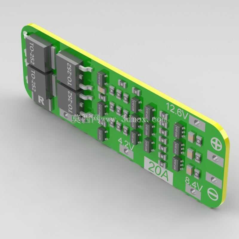 18650锂电池BMS 3S 20A (HW-375 REV.2.0)