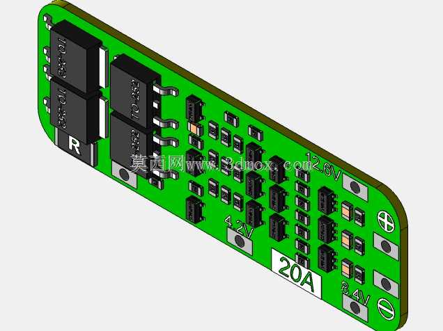 18650锂电池BMS 3S 20A (HW-375 REV.2.0)