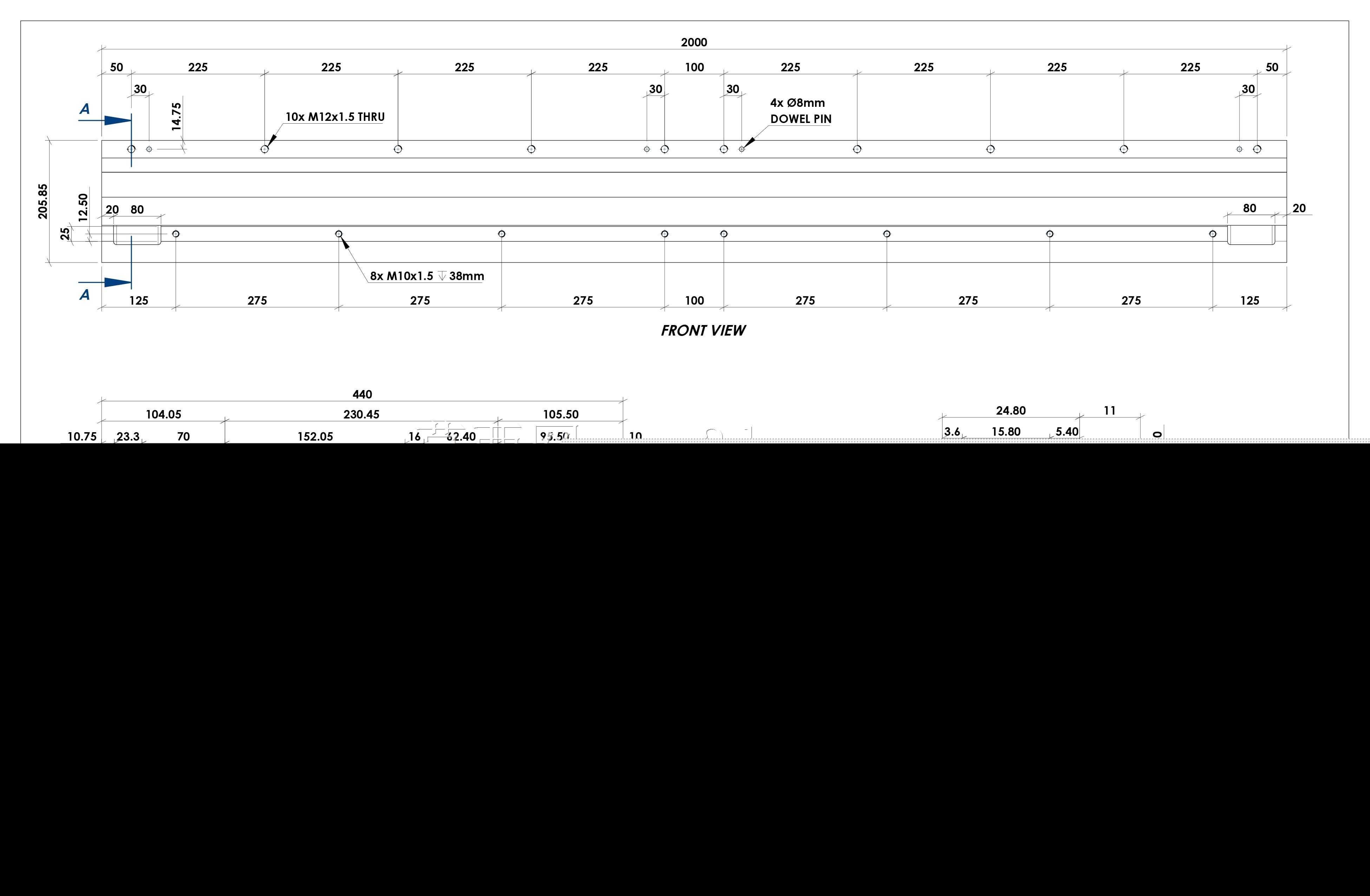 曲轴磨床床身