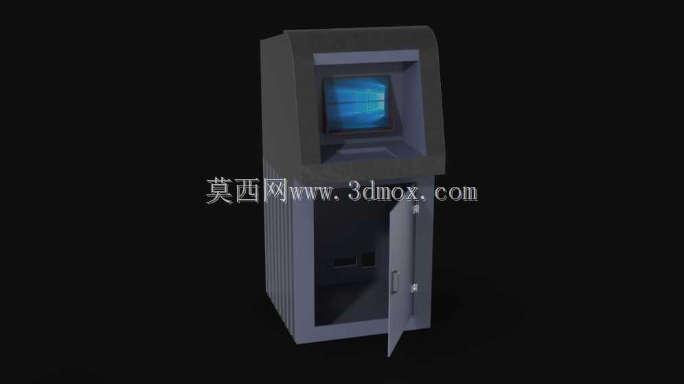 带安全机柜的ATM机