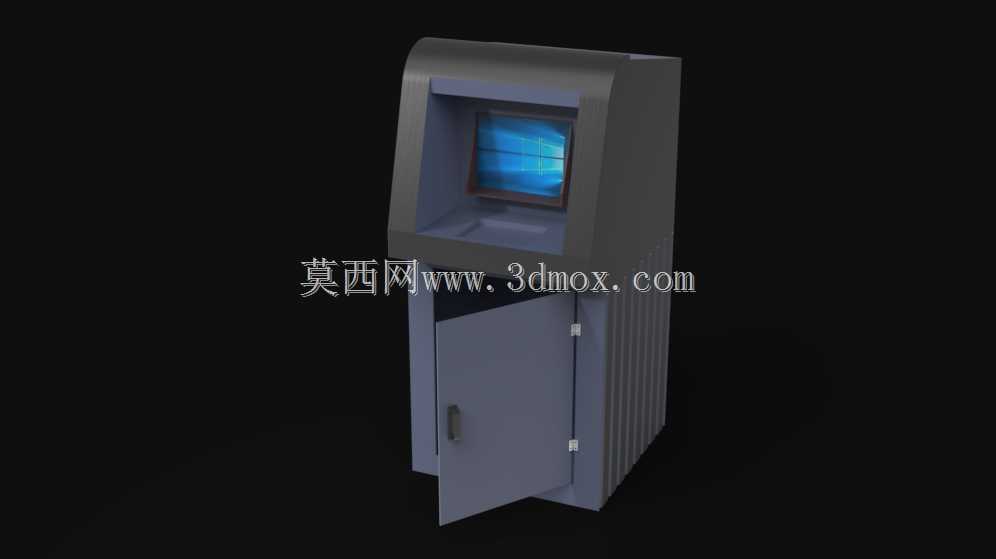 带安全机柜的ATM机
