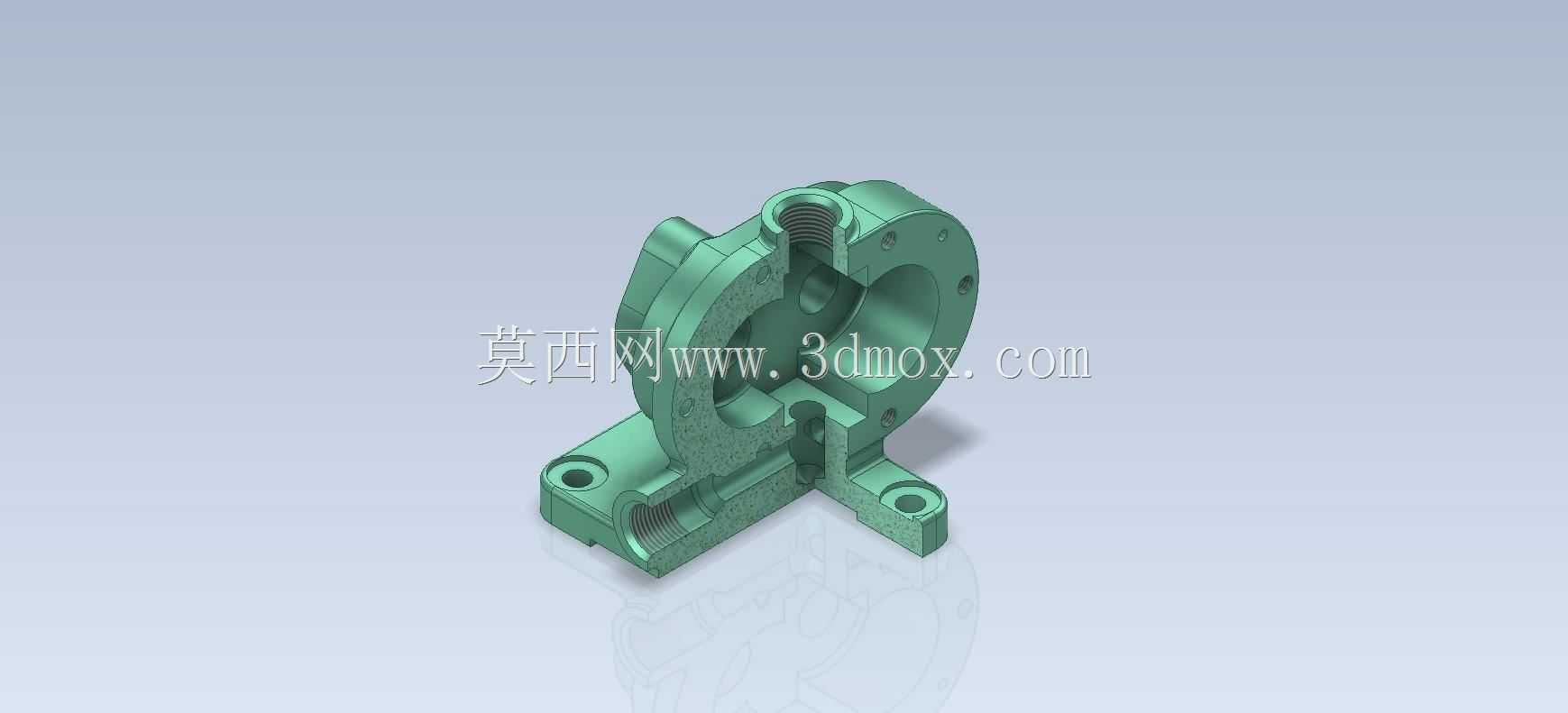 3D CAD基本锻炼/泵身体部位/Cuerpo de Bomba/Autodesk Inventor Pro