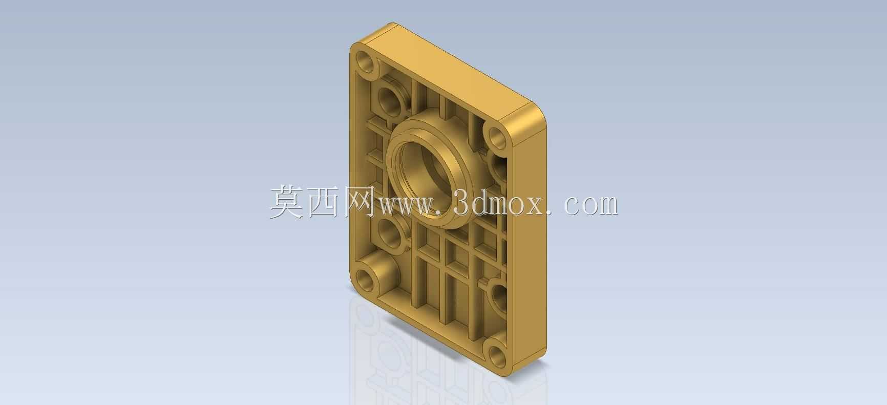 3D CAD基本练习/前泵盖/Tapa Delantera de Bomba/Autodesk Inventor Pro
