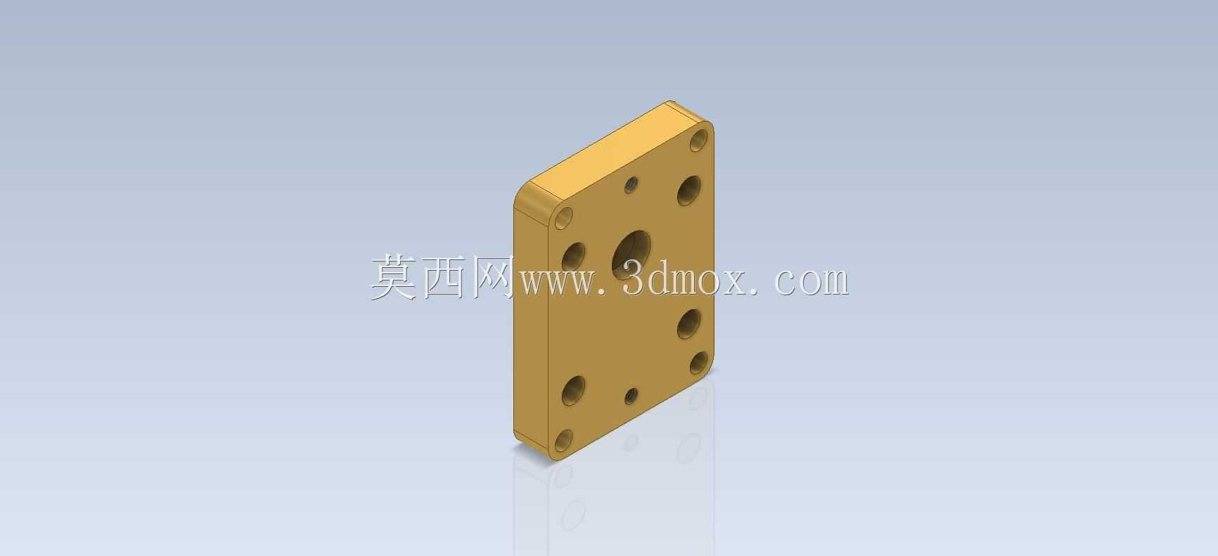 3D CAD基本练习/前泵盖/Tapa Delantera de Bomba/Autodesk Inventor Pro