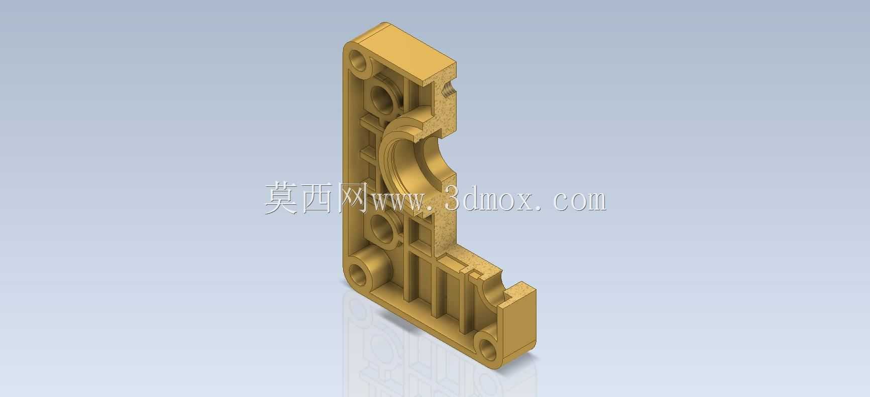 3D CAD基本练习/前泵盖/Tapa Delantera de Bomba/Autodesk Inventor Pro