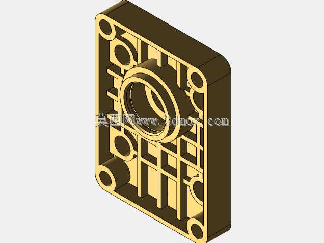 3D CAD基本练习/前泵盖/Tapa Delantera de Bomba/Autodesk Inventor Pro