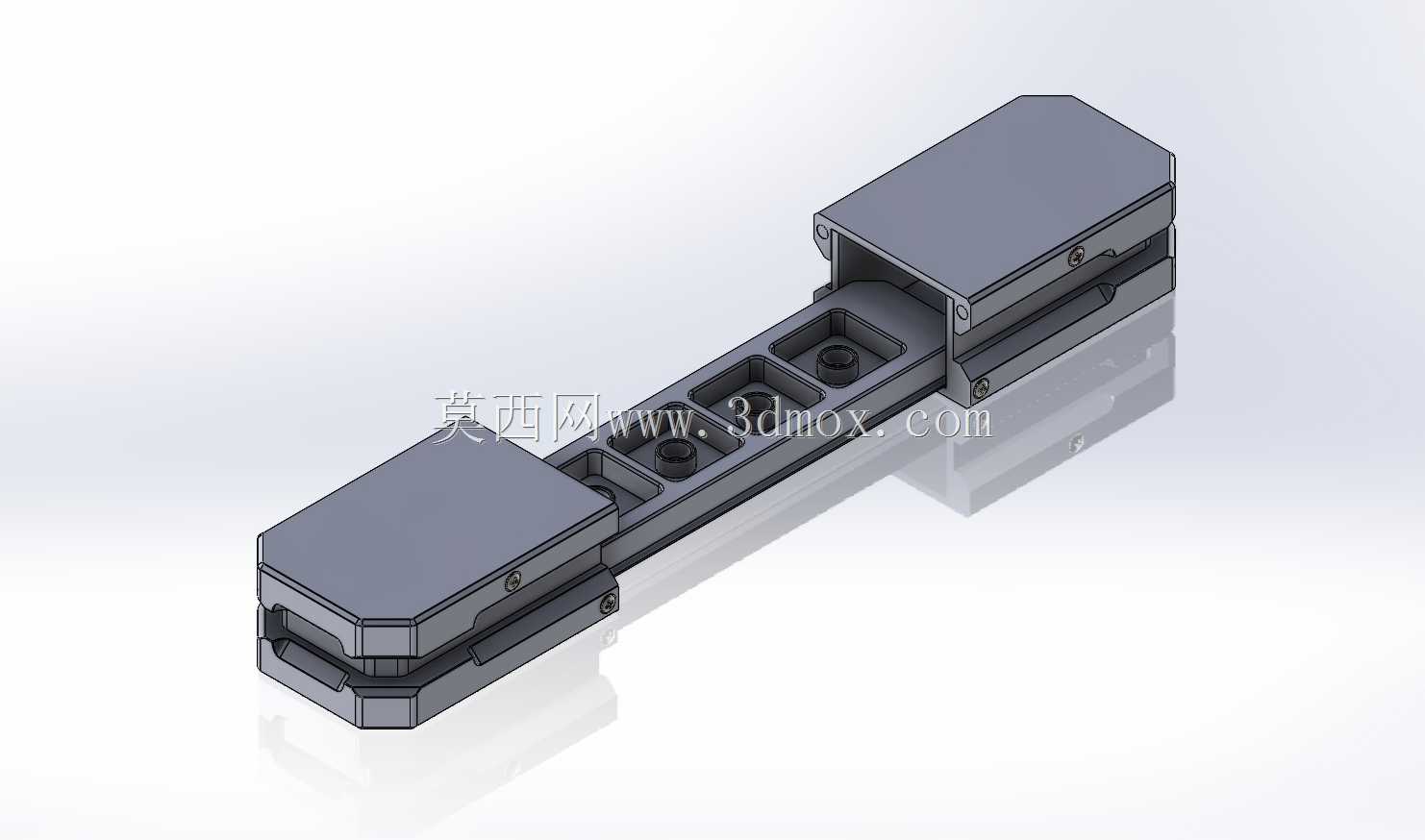 Artisan 键帽收纳盒 4 槽 3D 打印模型