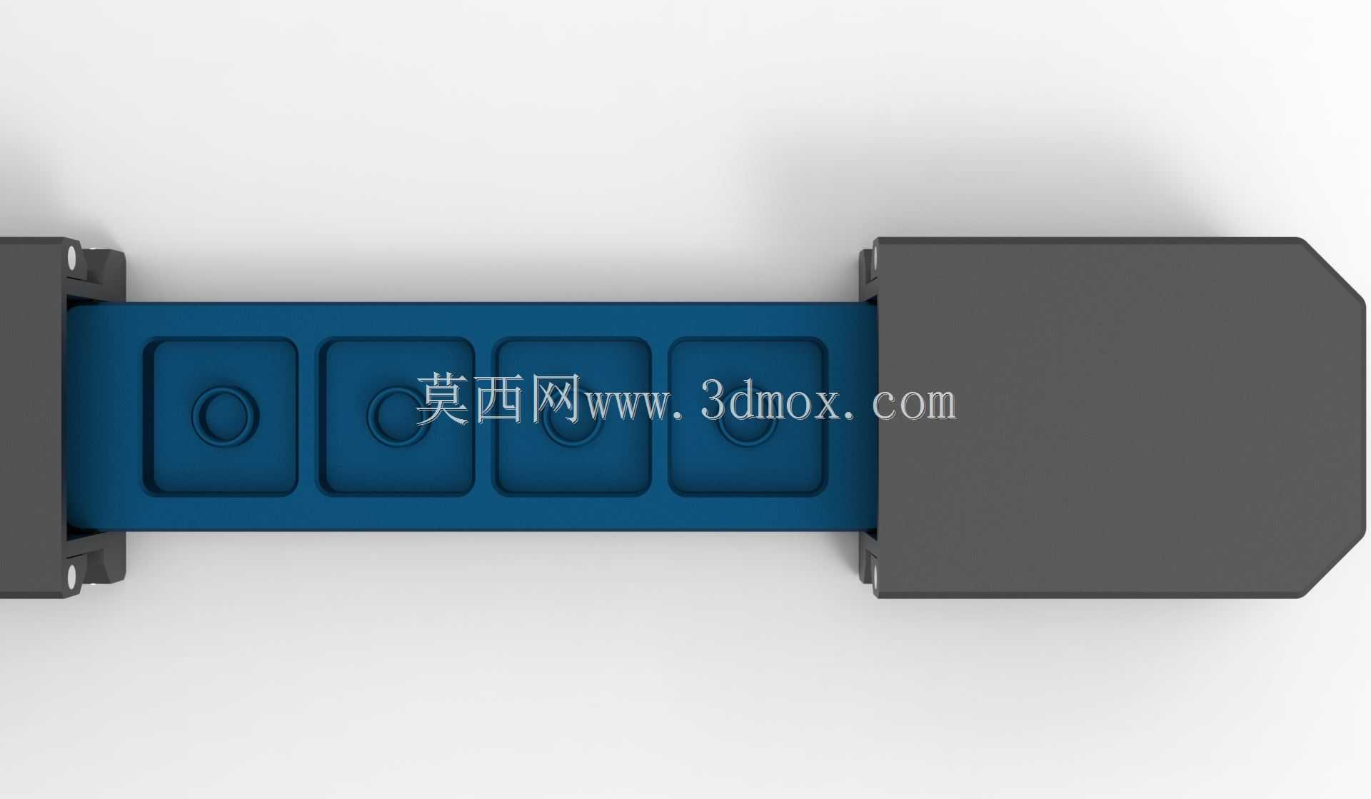 Artisan 键帽收纳盒 4 槽 3D 打印模型