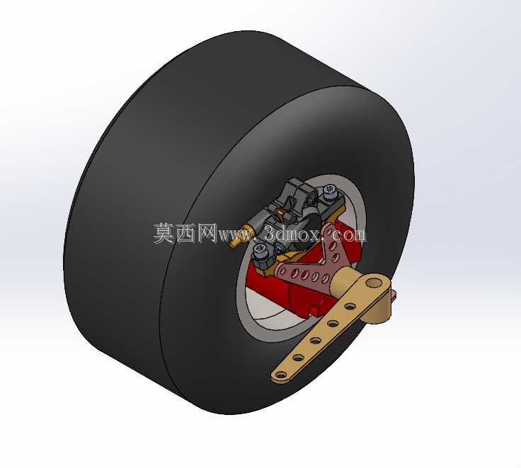 GO KART 3D打印前制动轮毂。