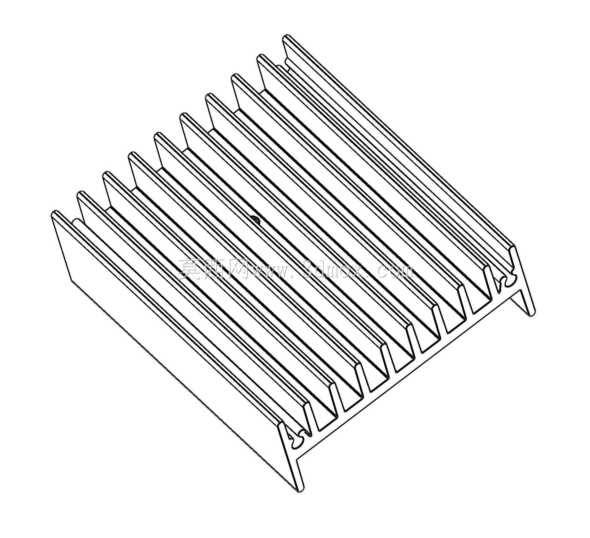  heatsink -disipador;  tda��sip;  41.2 x 17.0 x 50.0mm 