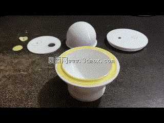 泄漏测试的泄漏测试拟合半球生物反应器3D可打印,可重复使用,可回收和模块化