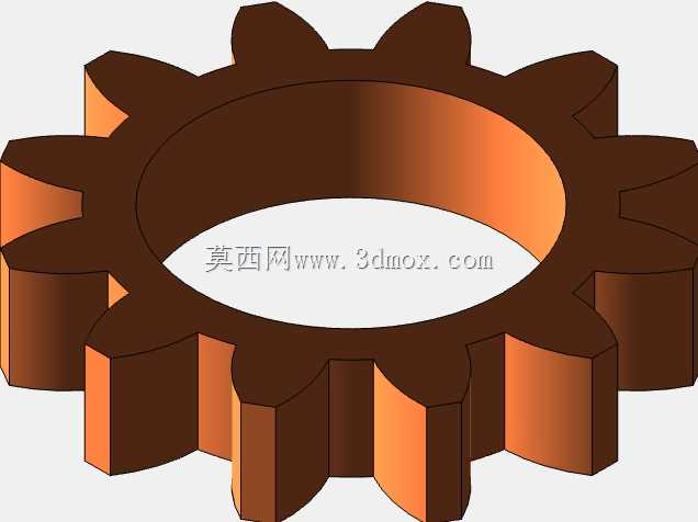 齿轮烦躁的旋转器| Autodesk Inventor 设计的3D模型