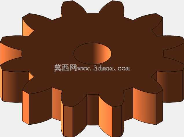 齿轮烦躁的旋转器| Autodesk Inventor 设计的3D模型