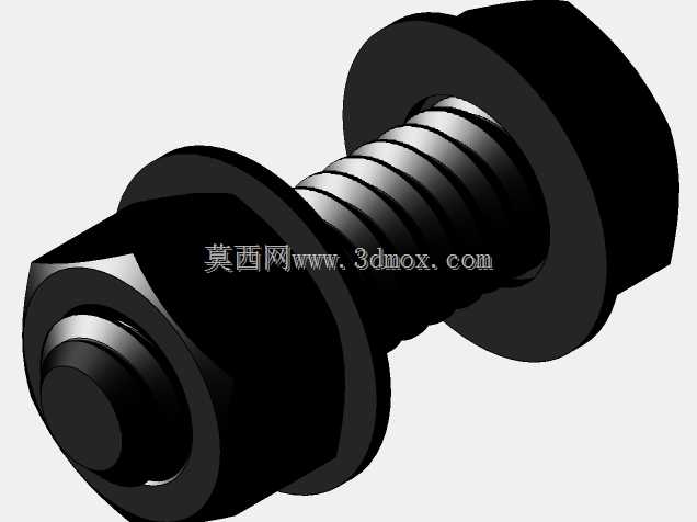 Cad库:ASME B18.2螺栓\u0026六角螺母