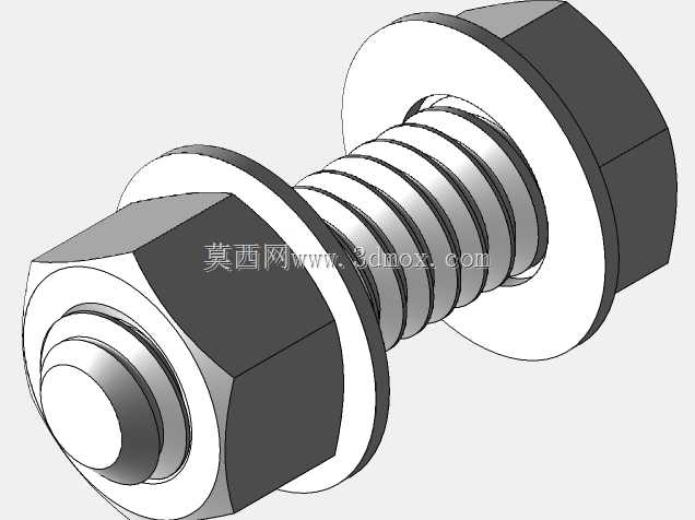 Cad库:ASME B18.2螺栓\u0026六角螺母