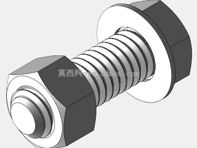 Cad库:ASME B18.2螺栓\u0026六角螺母