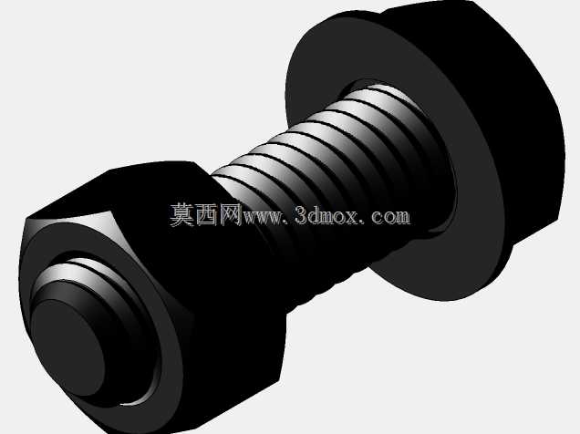Cad库:ASME B18.2螺栓\u0026六角螺母