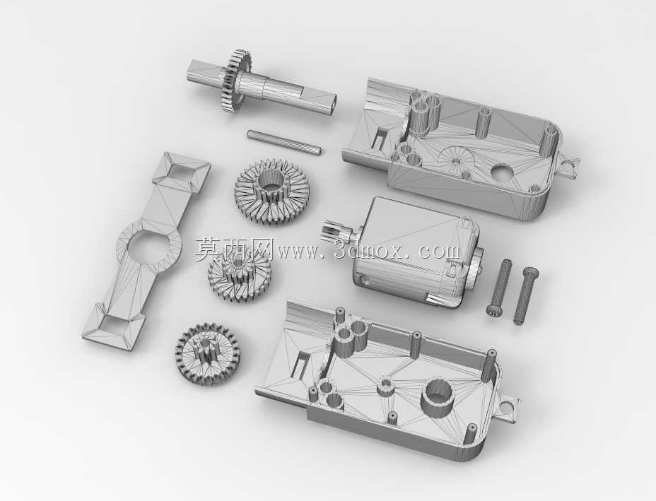 直流电机,带1:48齿轮3-6V,带双侧轴200RPM