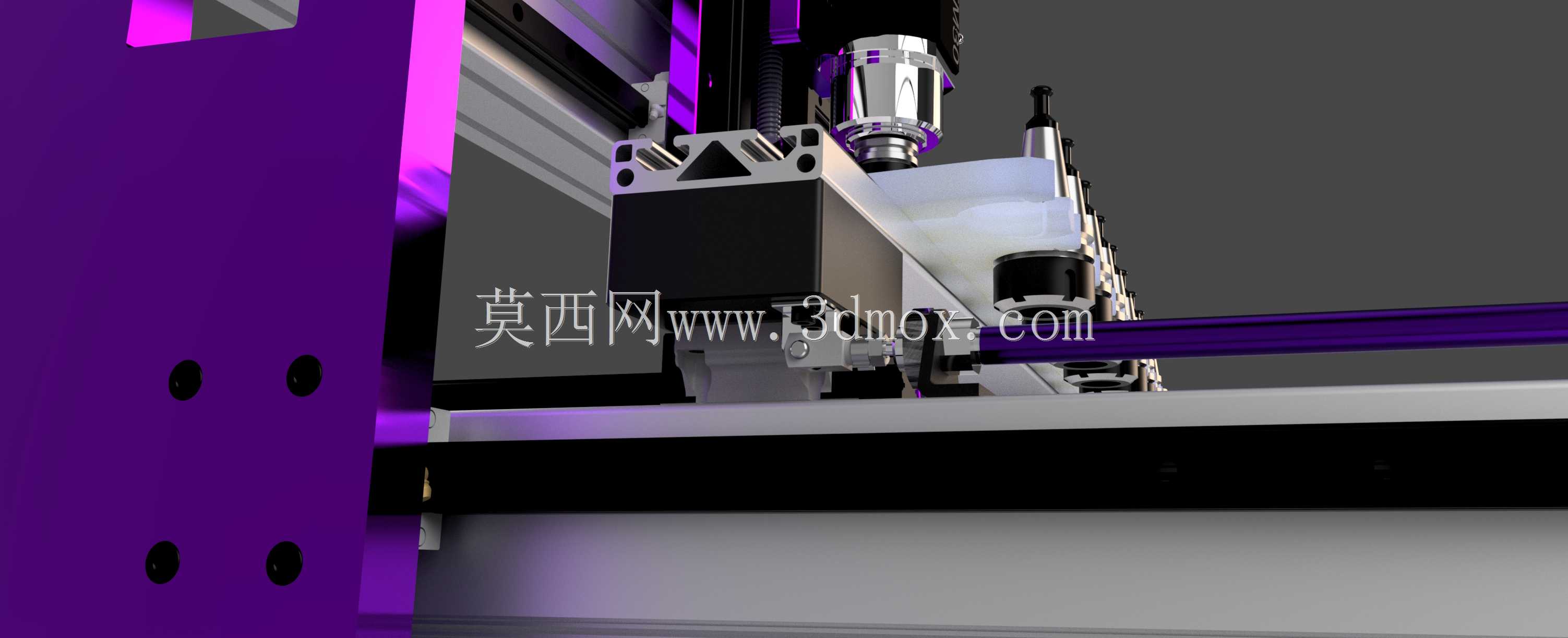带ATC主轴和10刀具气动刀架的大型定制数控机床