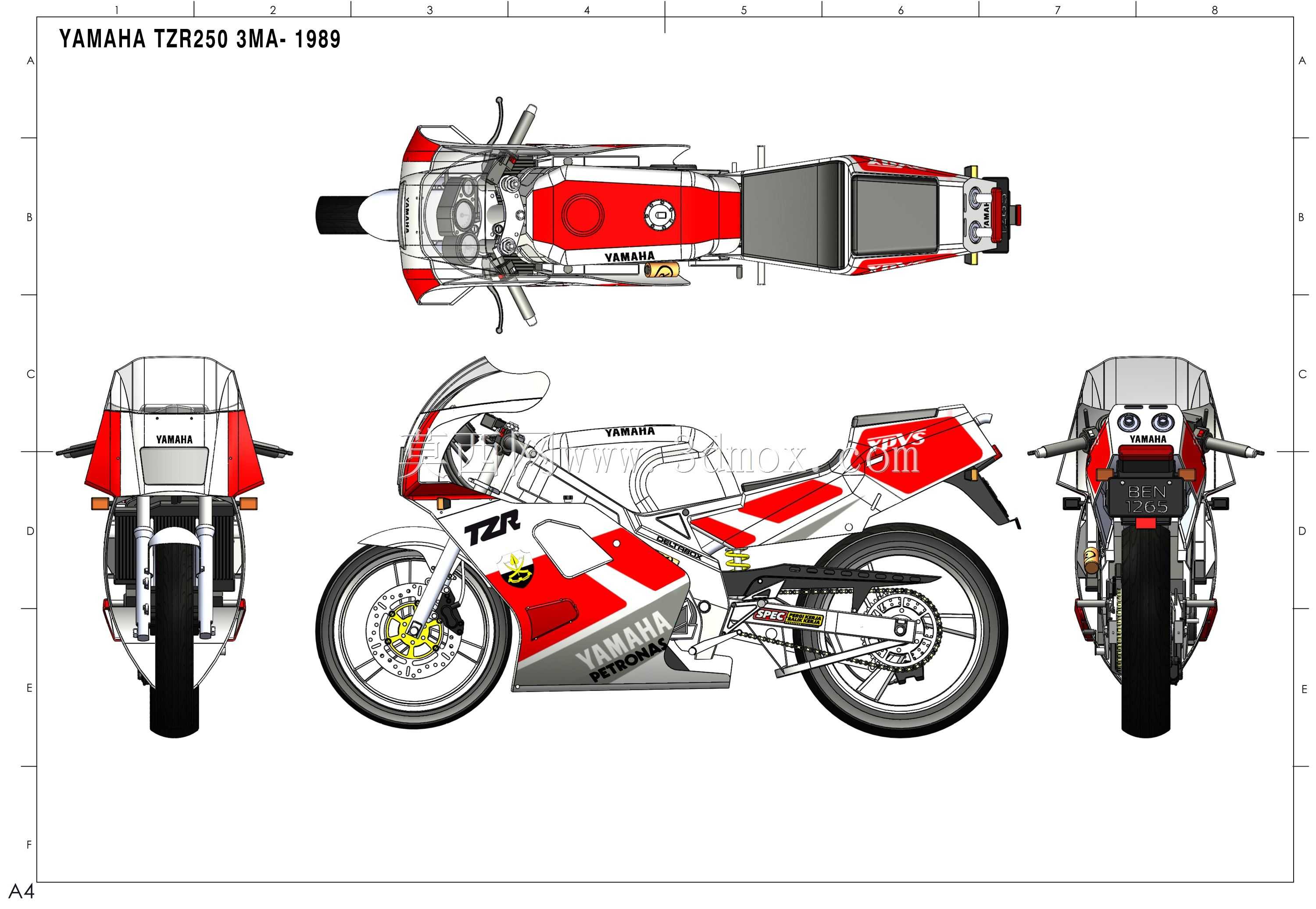 雅马哈TZR250-1989