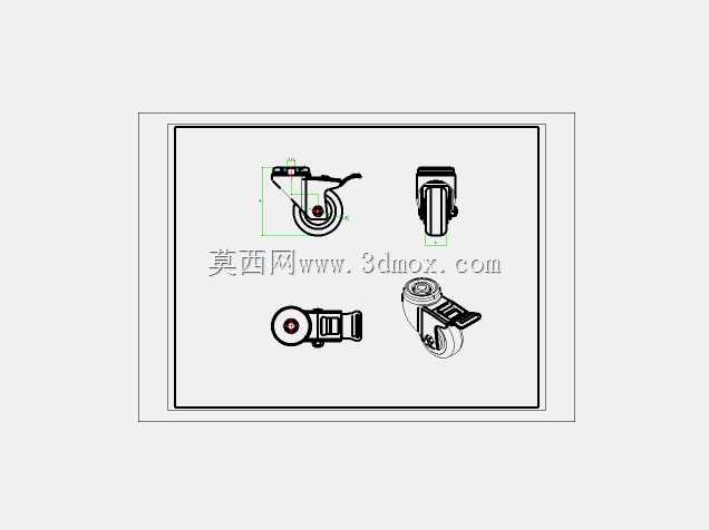 Wheeler Mectrade标准脚轮