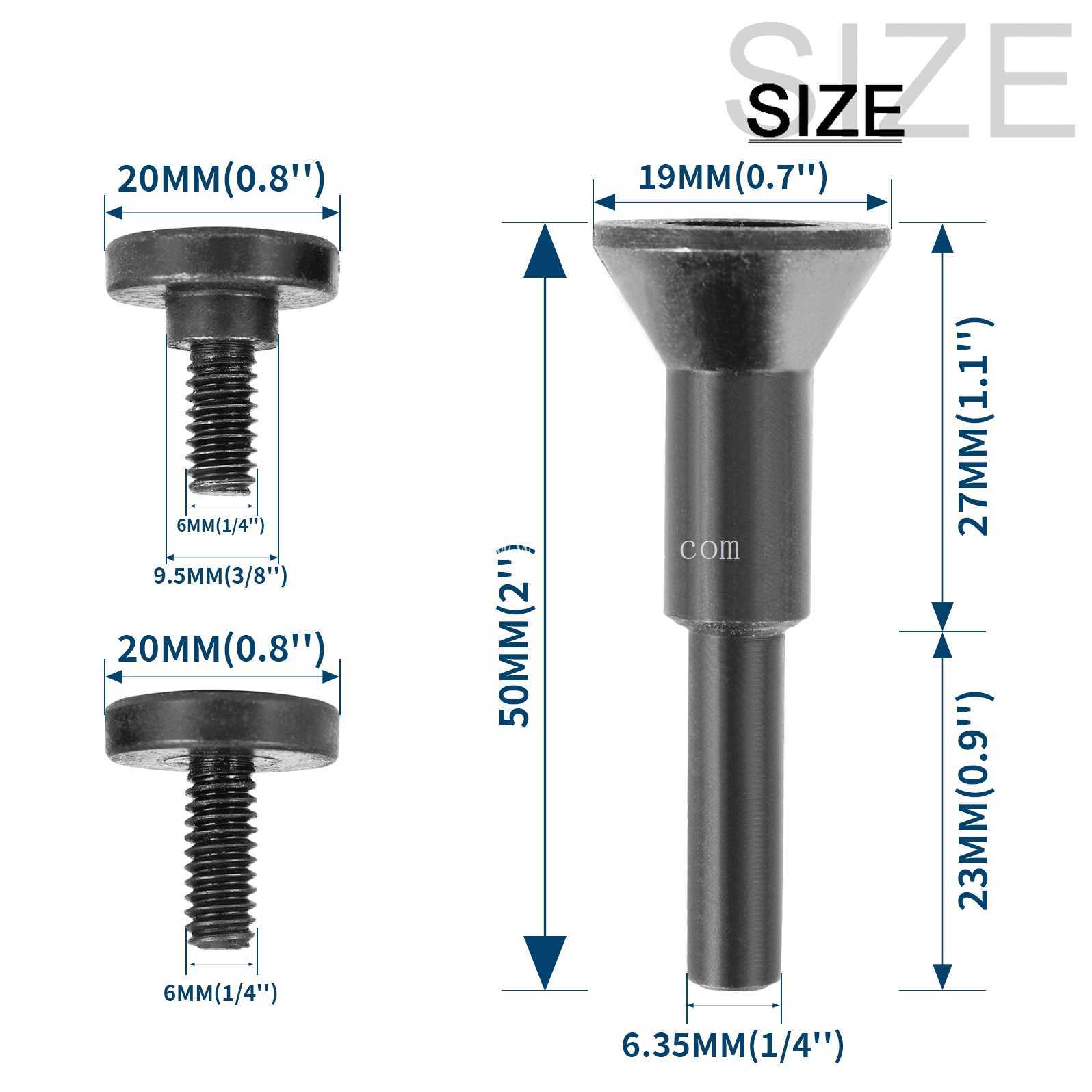 带 3/8\" 心轴孔 1/4\" 模具研磨机的切割轮安装心轴