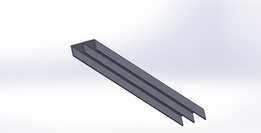 Perfil Superior Para portas de correr de MDF 15mm