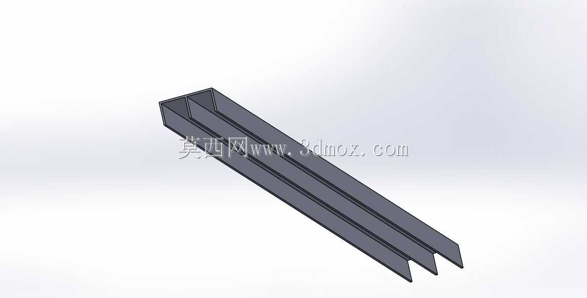 Perfil Superior Para portas de correr de MDF 15mm
