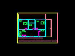 平面图 2D AUTOCAD。