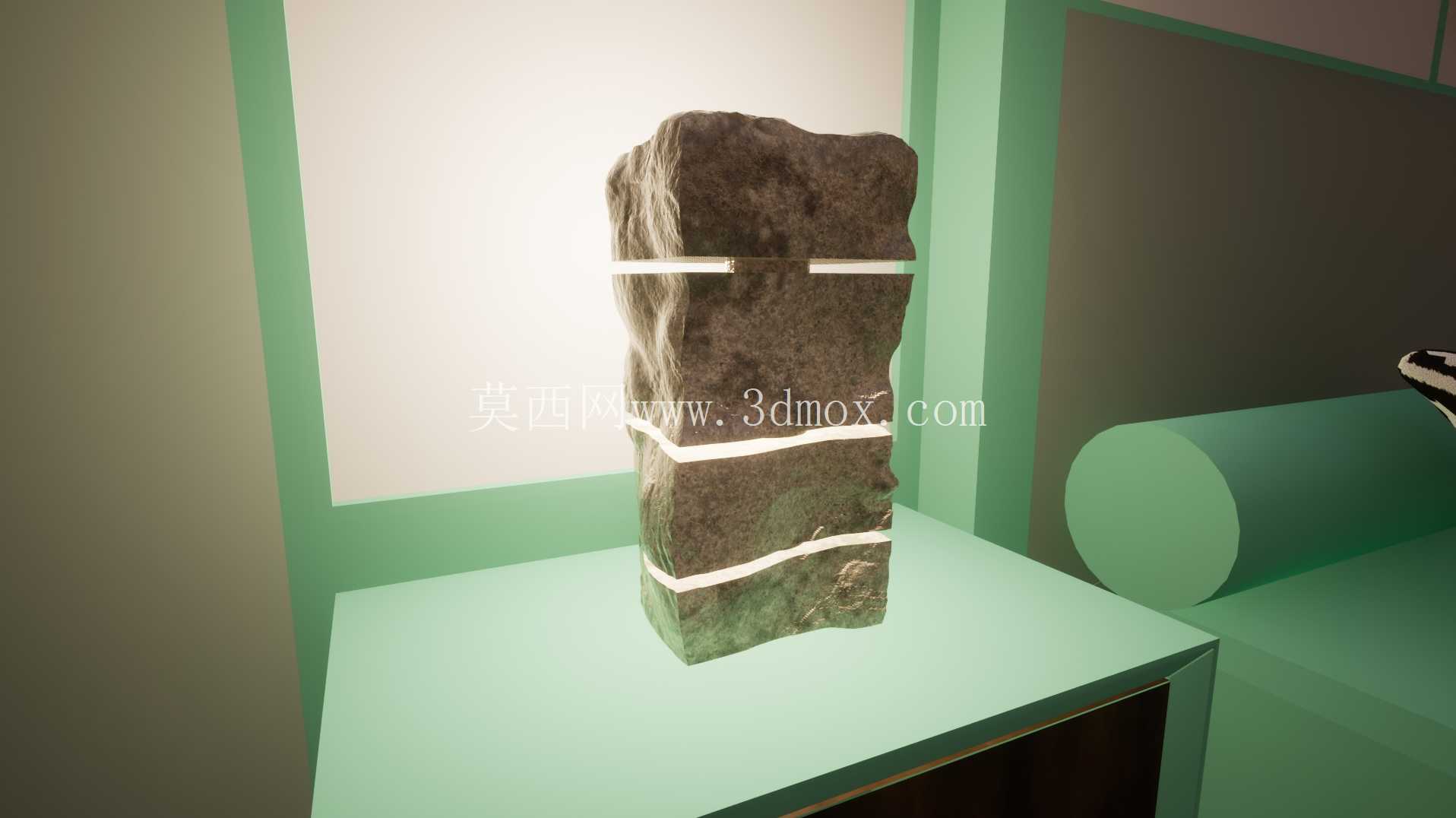 白色岩灯