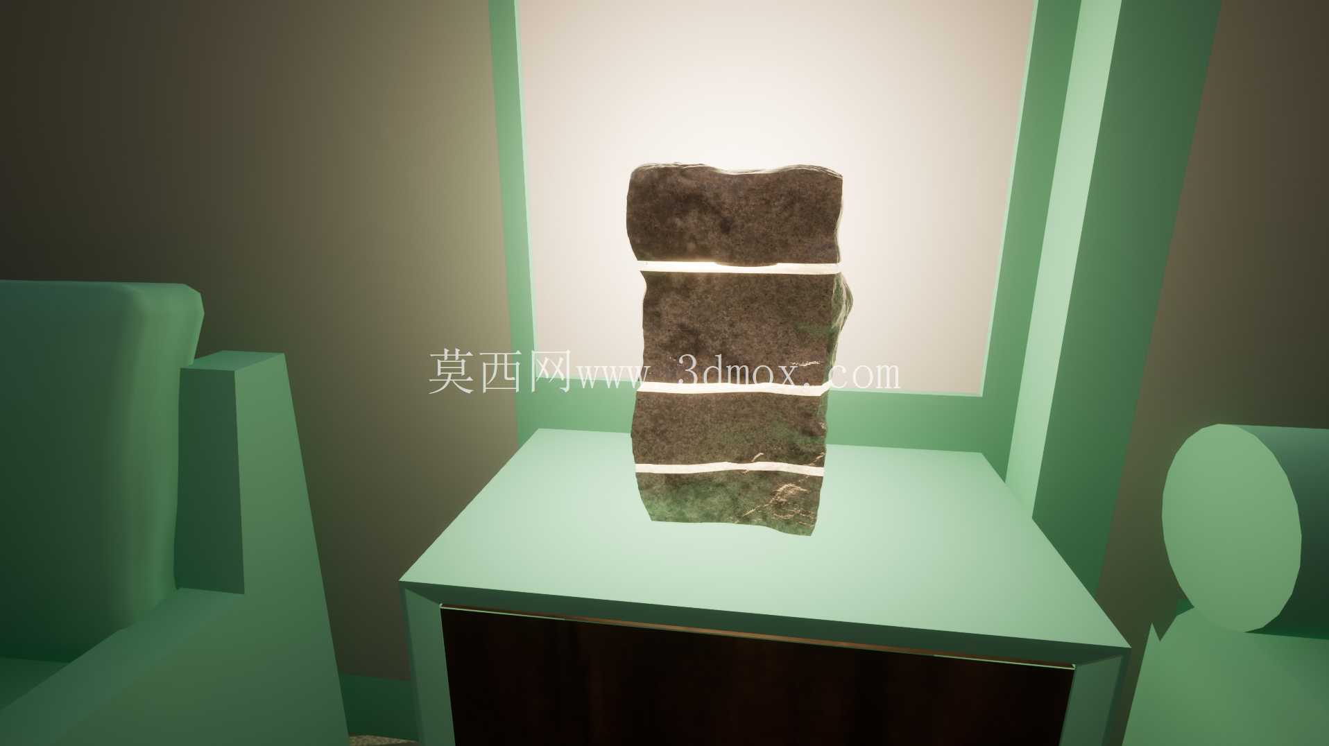 白色岩灯